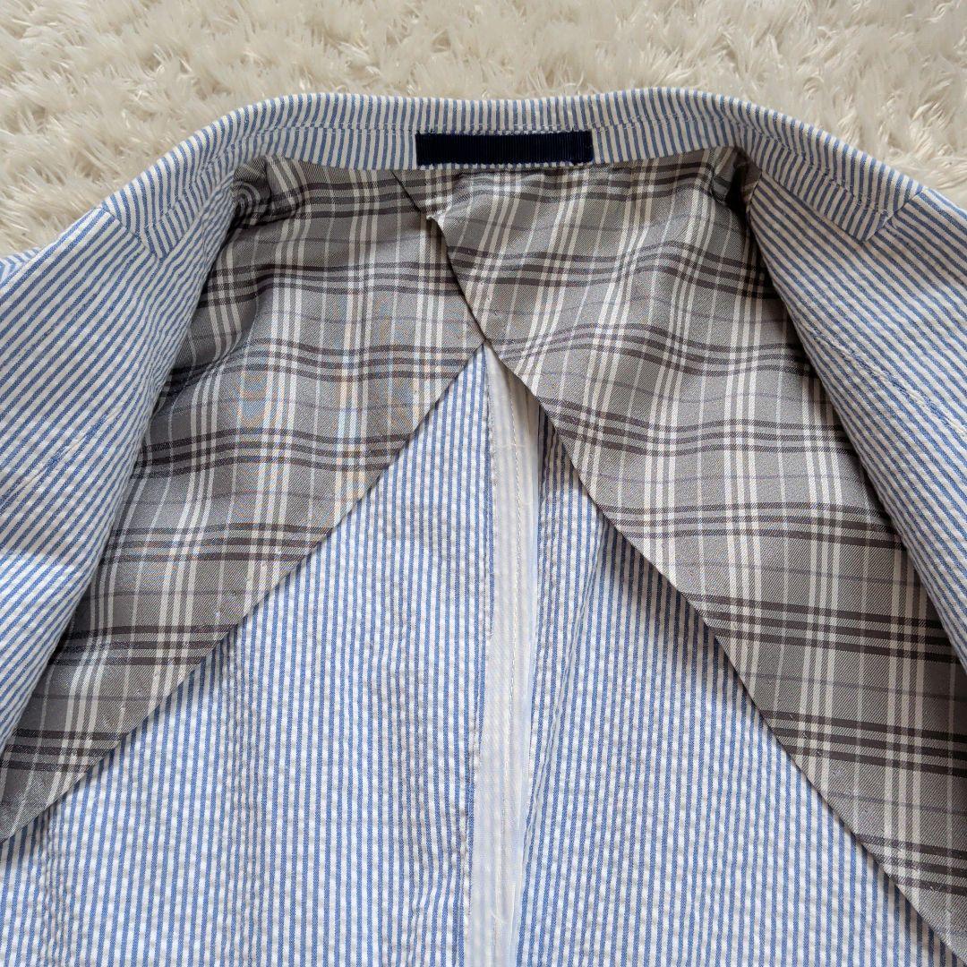 BURBERRY BLACKLABEL シアサッカーテーラードジャケット L