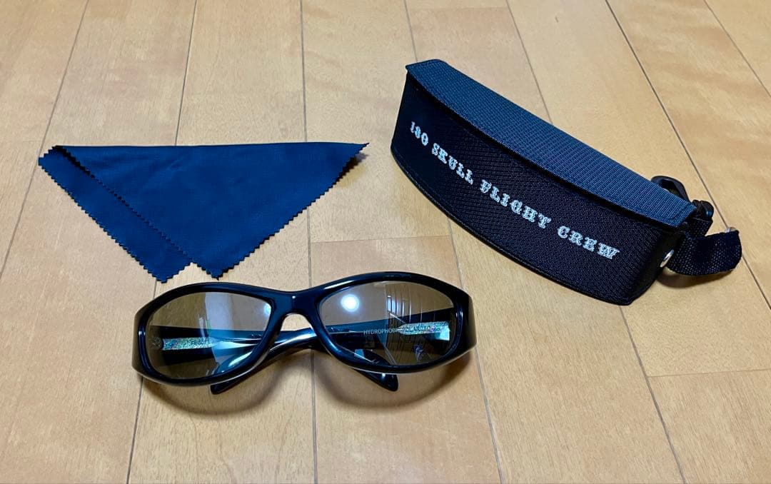 【SKULLFLIGHT】 180 Shade 偏光ミラーサングラス ケース付