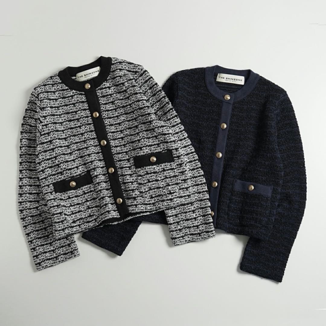 専用★THE SHINZONE TWEED KNIT CARDIGAN