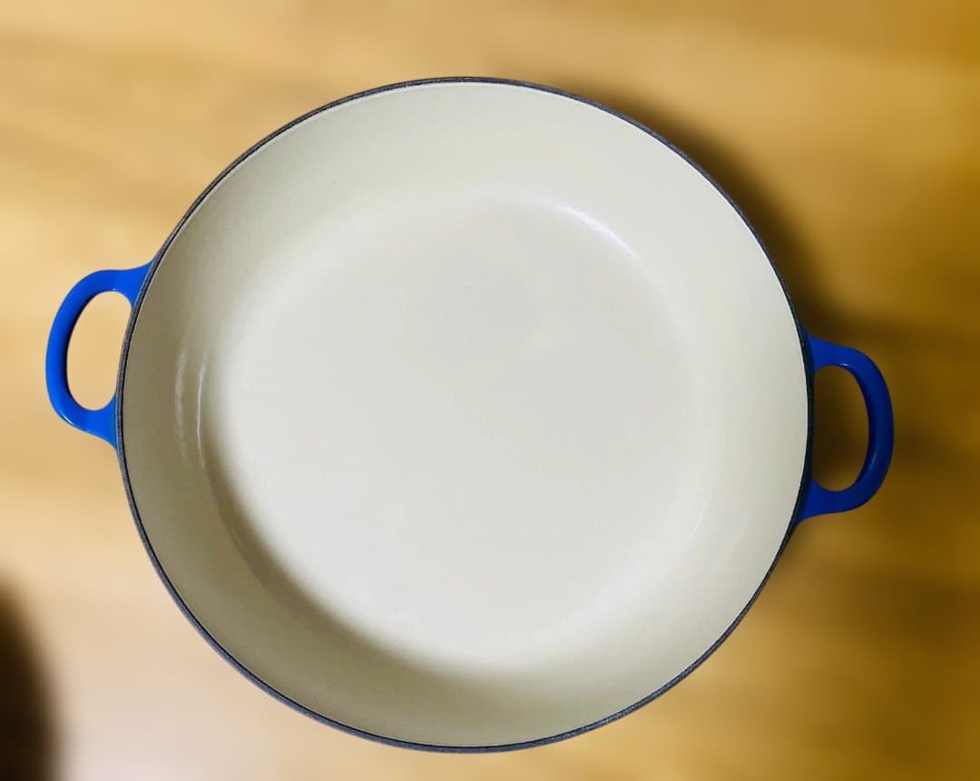LE CREUSET 30cm 両手鍋 ブルー