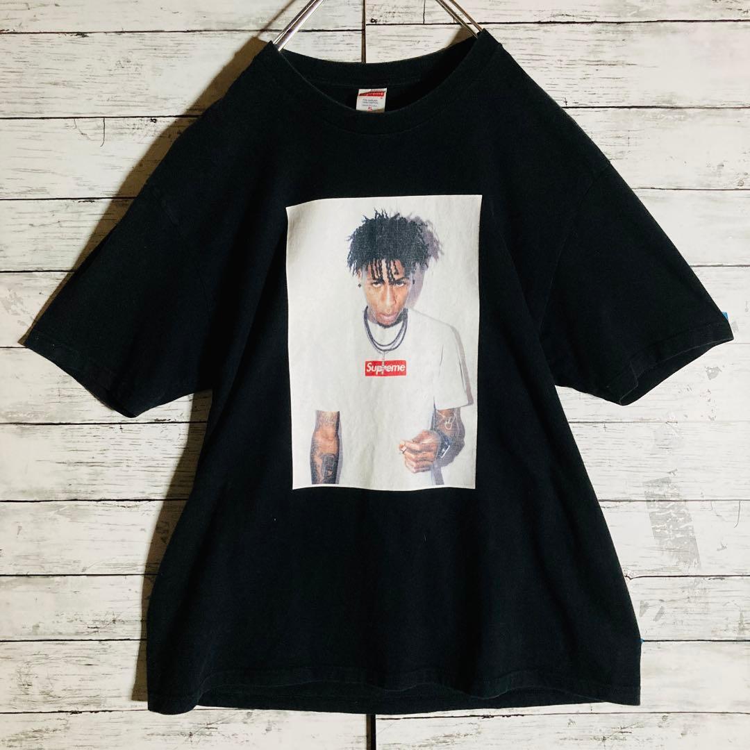 【超人気モデル】シュプリーム☆センターロゴ　Tシャツ　ヤングボーイ　即完売