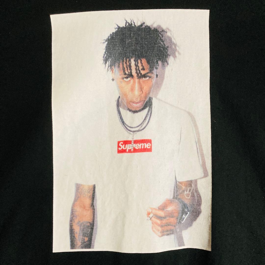 【超人気モデル】シュプリーム☆センターロゴ　Tシャツ　ヤングボーイ　即完売