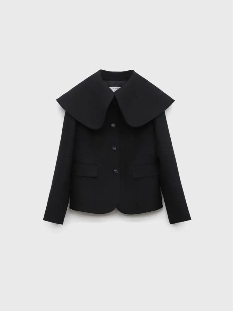 新品ACHE THEWide Collar Wool Silk Jacket