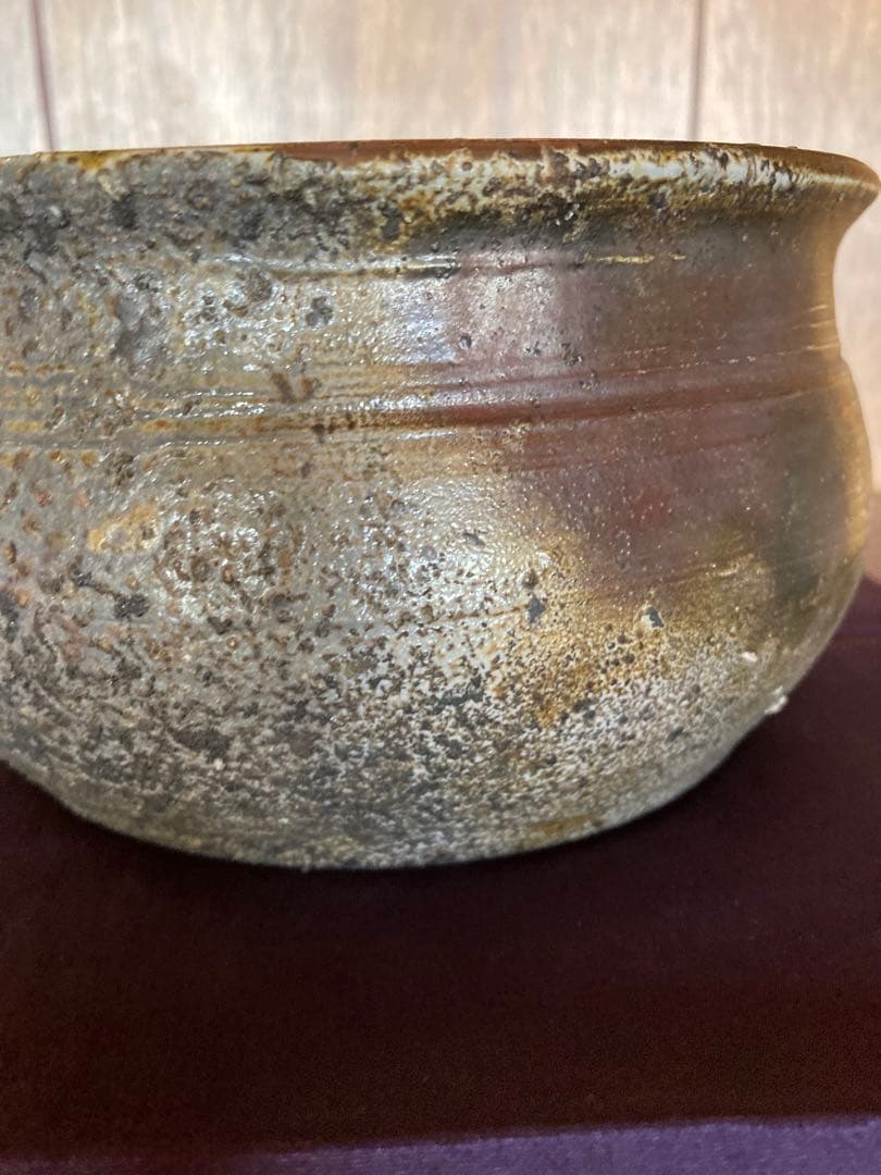 備前焼　壺　小物入れ　アンティーク　昭和レトロ
