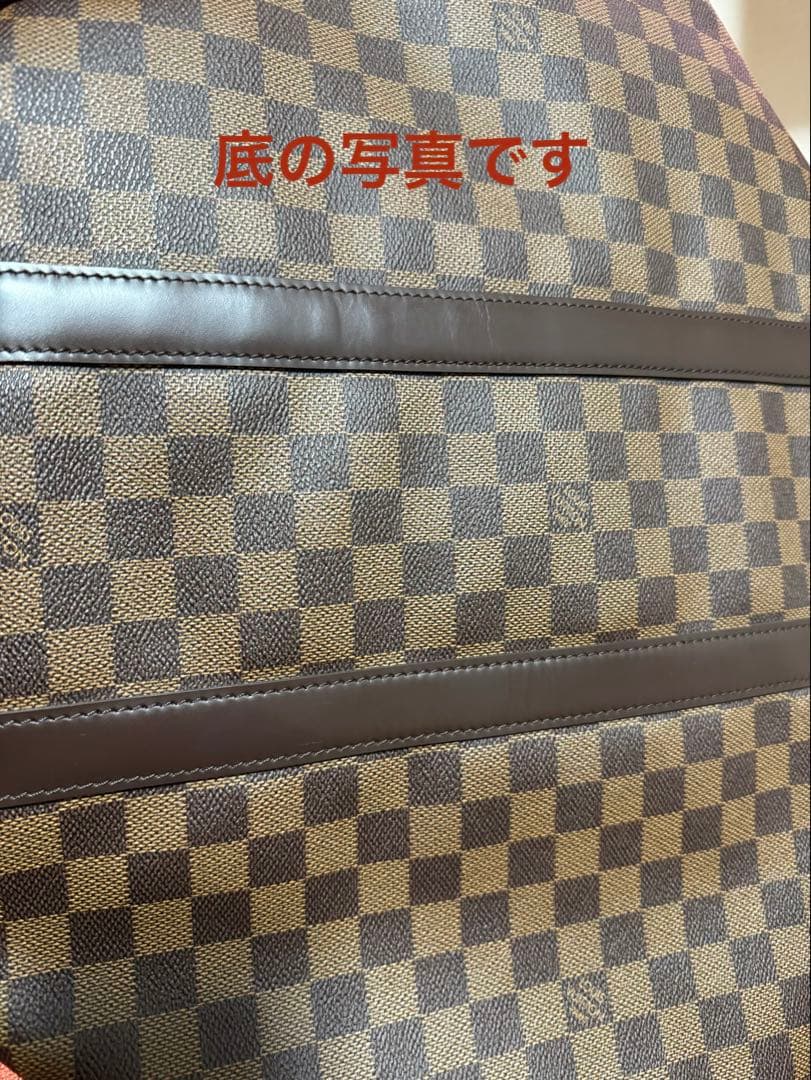 数回使用の極美品が半額！　キーポル・バンドリエール 45 ダミエ柄　エベヌ
