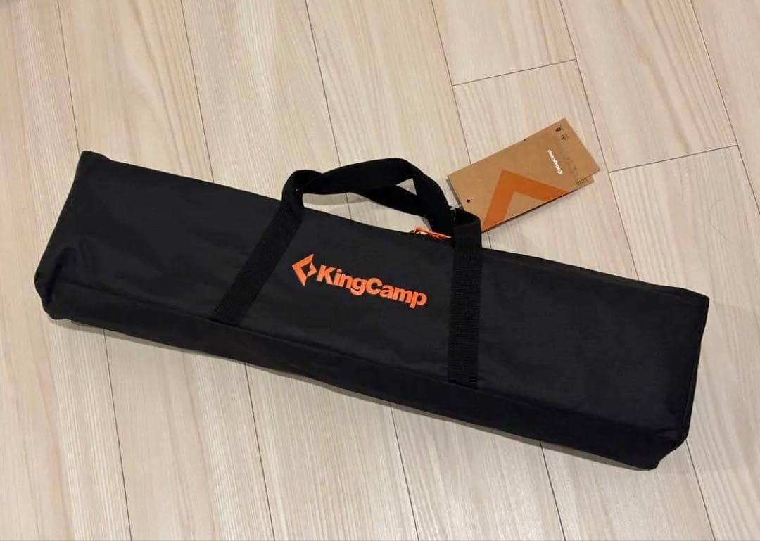 キングキャンプ　折りたたみロールテーブル　バンブーテーブル