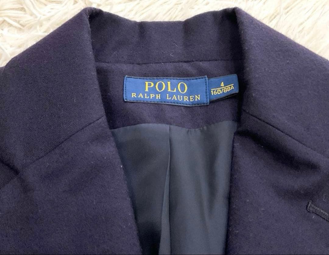 POLO ポロラルフローレン　ブレザー　ジャケット　金ボタン　ネイビー　紺
