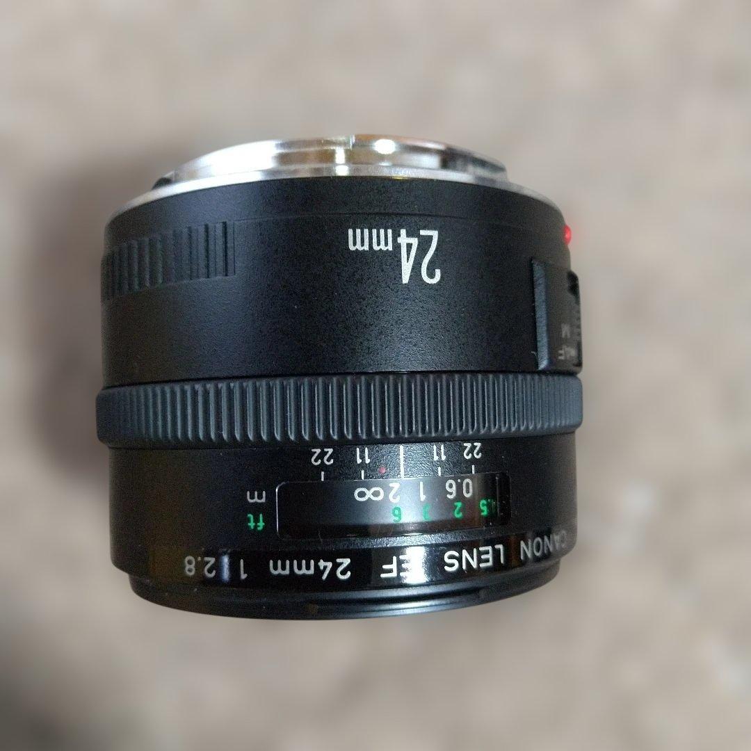 Canon LENS EF 24mm f/2.8 レンズ キャップ ケース付き