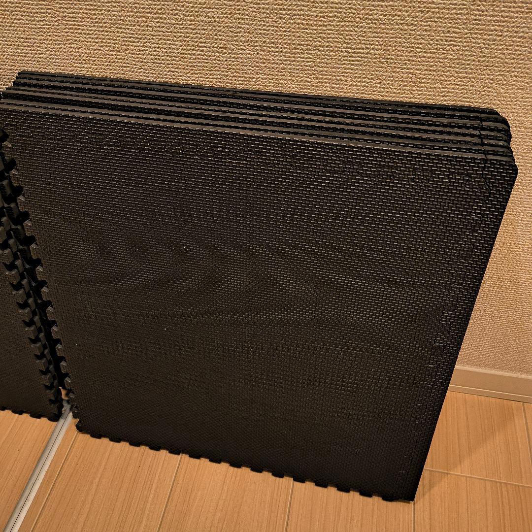 グロング（GronG）ジョイント式ジムマット４５✕４５ｃｍ　ブラック３５枚