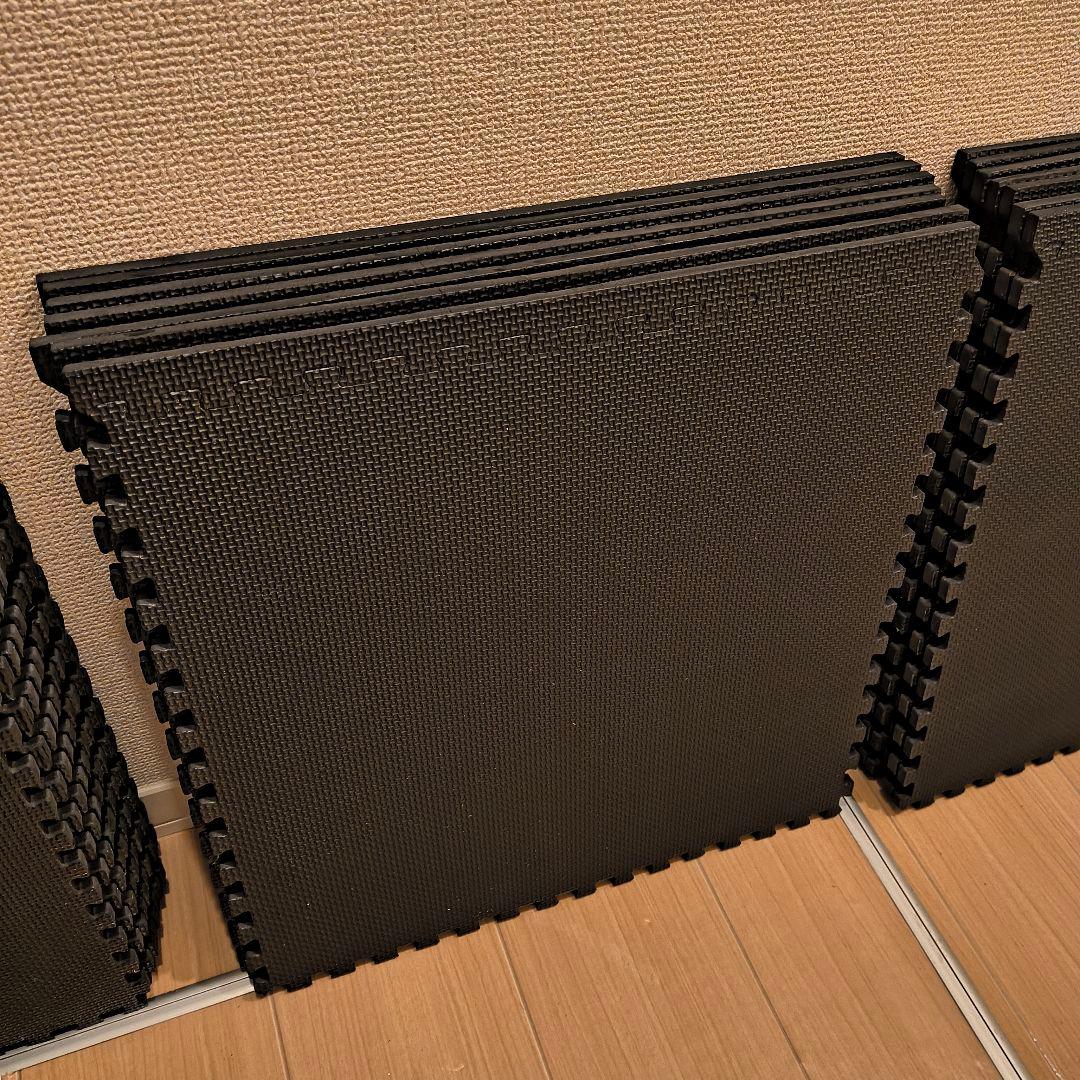 グロング（GronG）ジョイント式ジムマット４５✕４５ｃｍ　ブラック３５枚