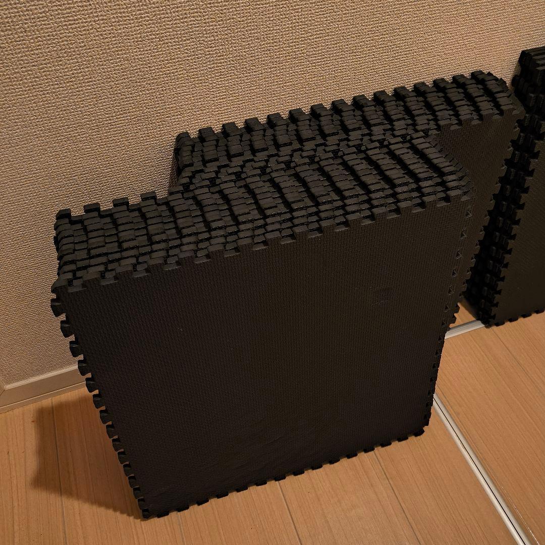 グロング（GronG）ジョイント式ジムマット４５✕４５ｃｍ　ブラック３５枚