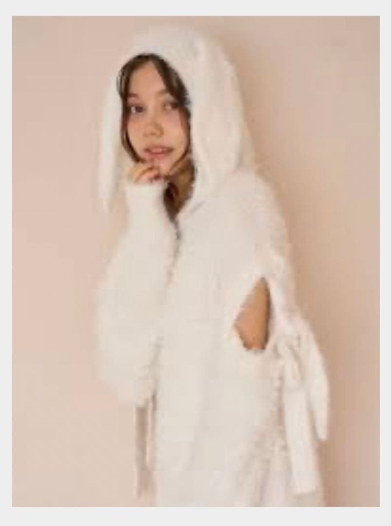 GELATO PIQUE フェザーラビットミニワンピースOWHT