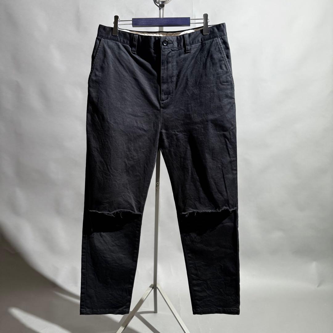 美品 UNDERCOVER 18SS 膝破れパンツ size3 BLACK