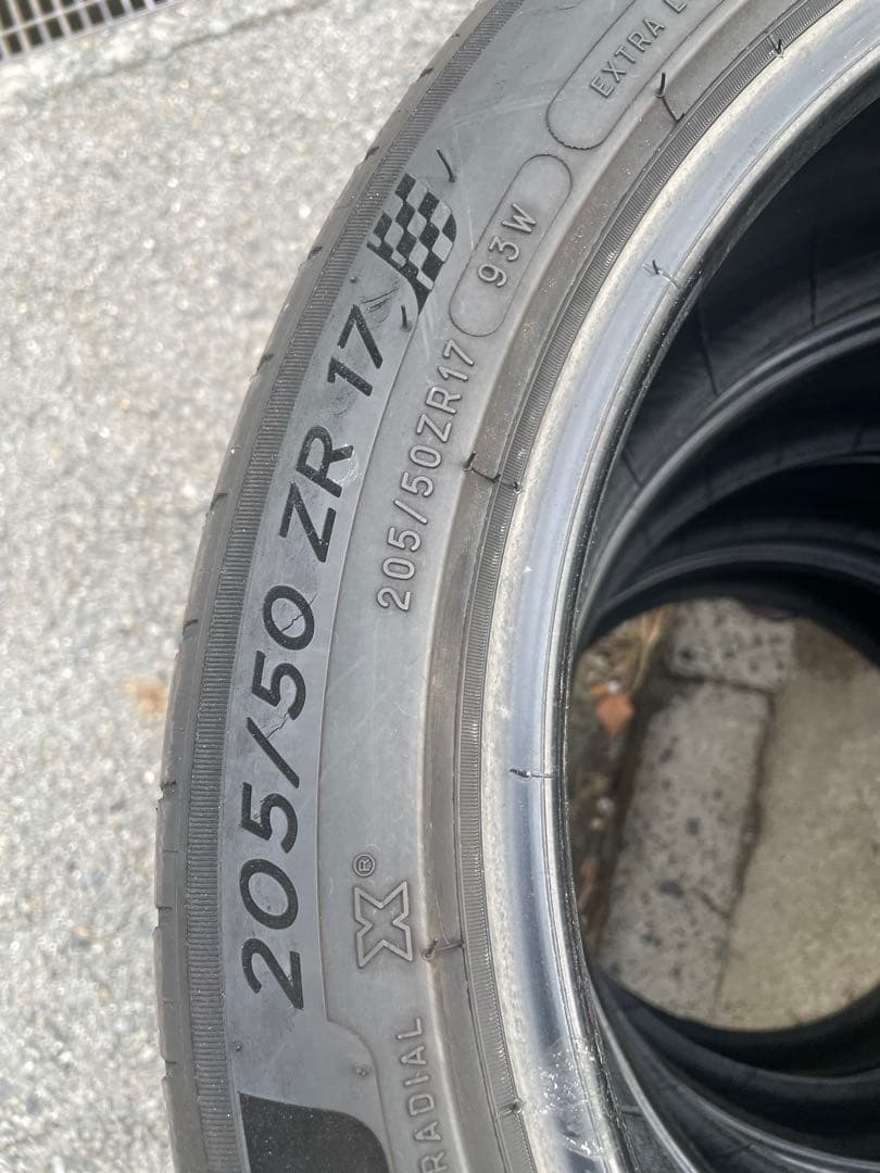 MICHELIN タイヤ4本セット2022年205/50/zr17