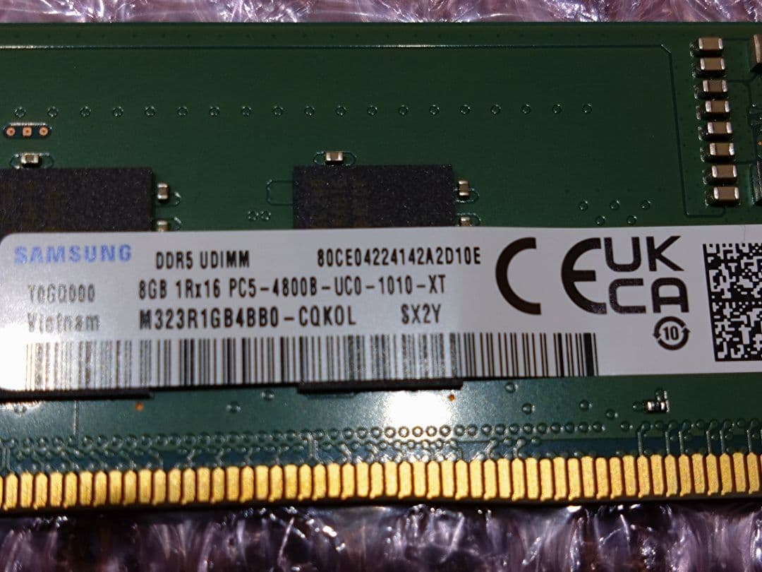 Ｙ*！様 DDR5 UDIMM Samsung 8GB PC5-4800 x 2