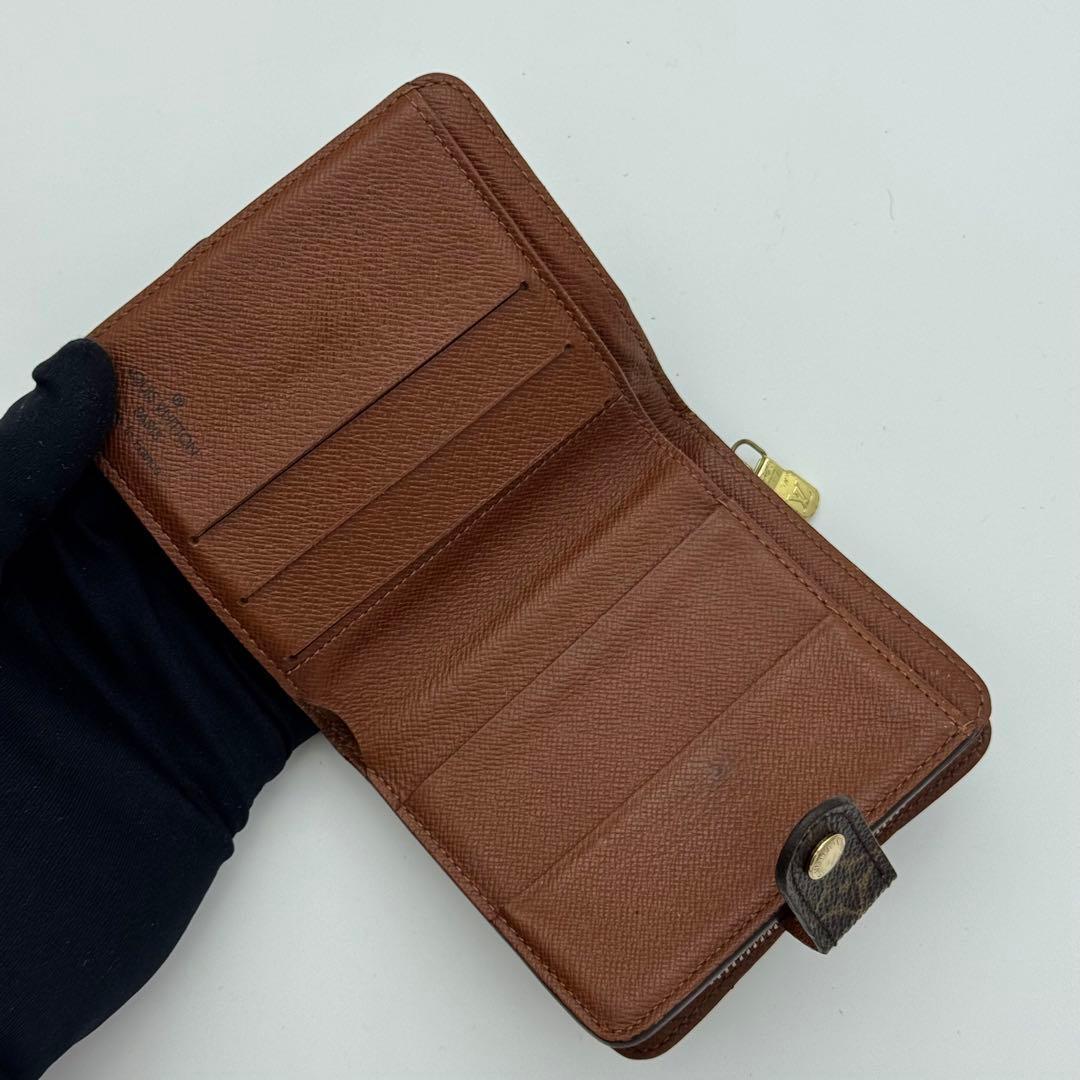 ヴィトン モノグラム コンパクトジップ 二つ折り財布