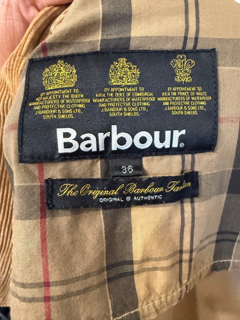 【春用】Barbourノンオイル ビデイル ベージュ 36