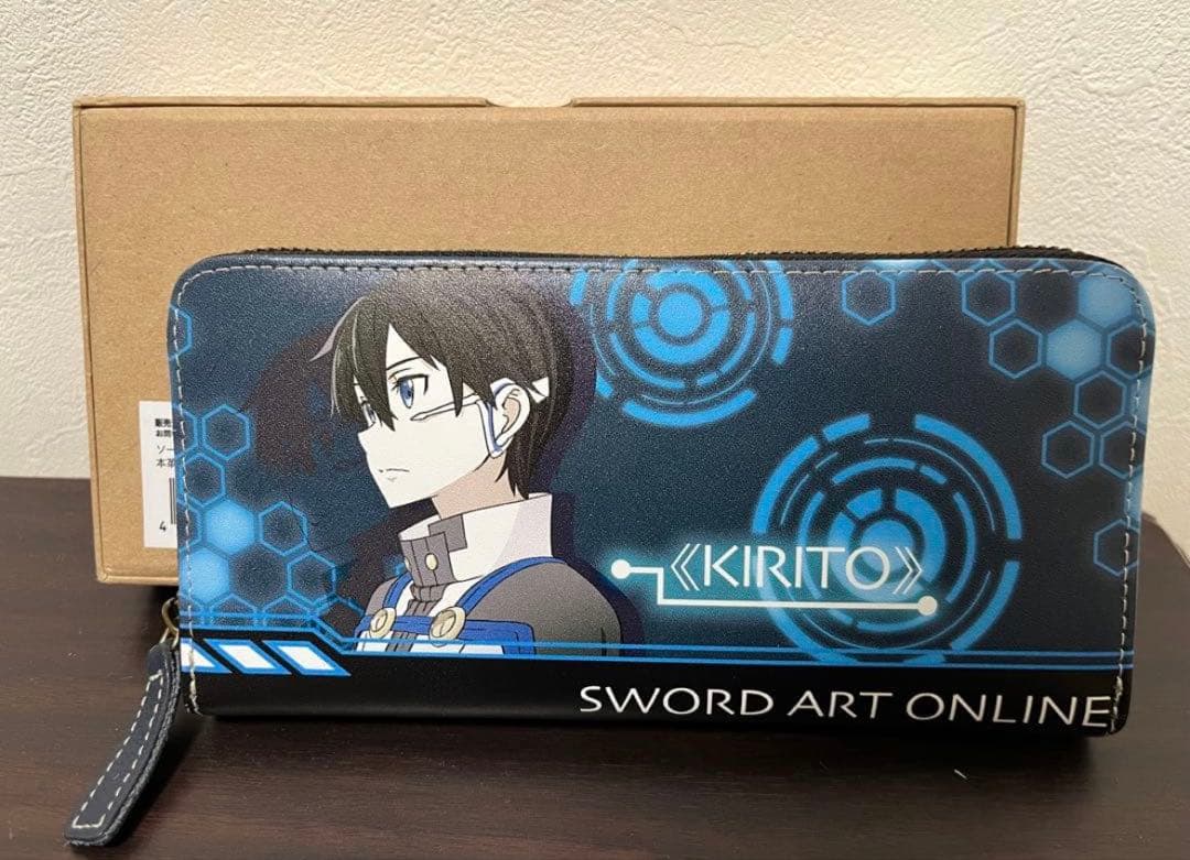 新品未使用 ソードアート・オンライン SAO ウォレット 本革長財布 キリト