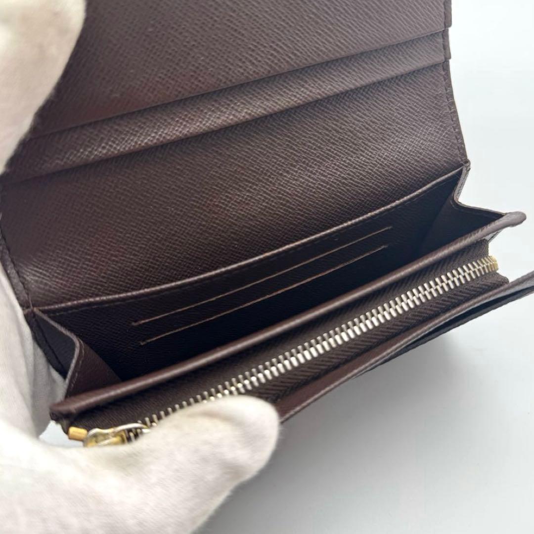 【新型・美品】ルイヴィトン　ダミエ　ポルトフォイユ　トレゾール　折り財布