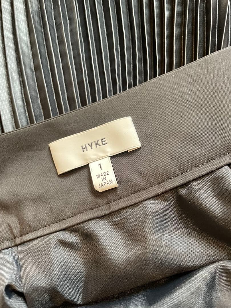 HYKE　ブラック プリーツロングスカート　美品　最終値下げ‼️