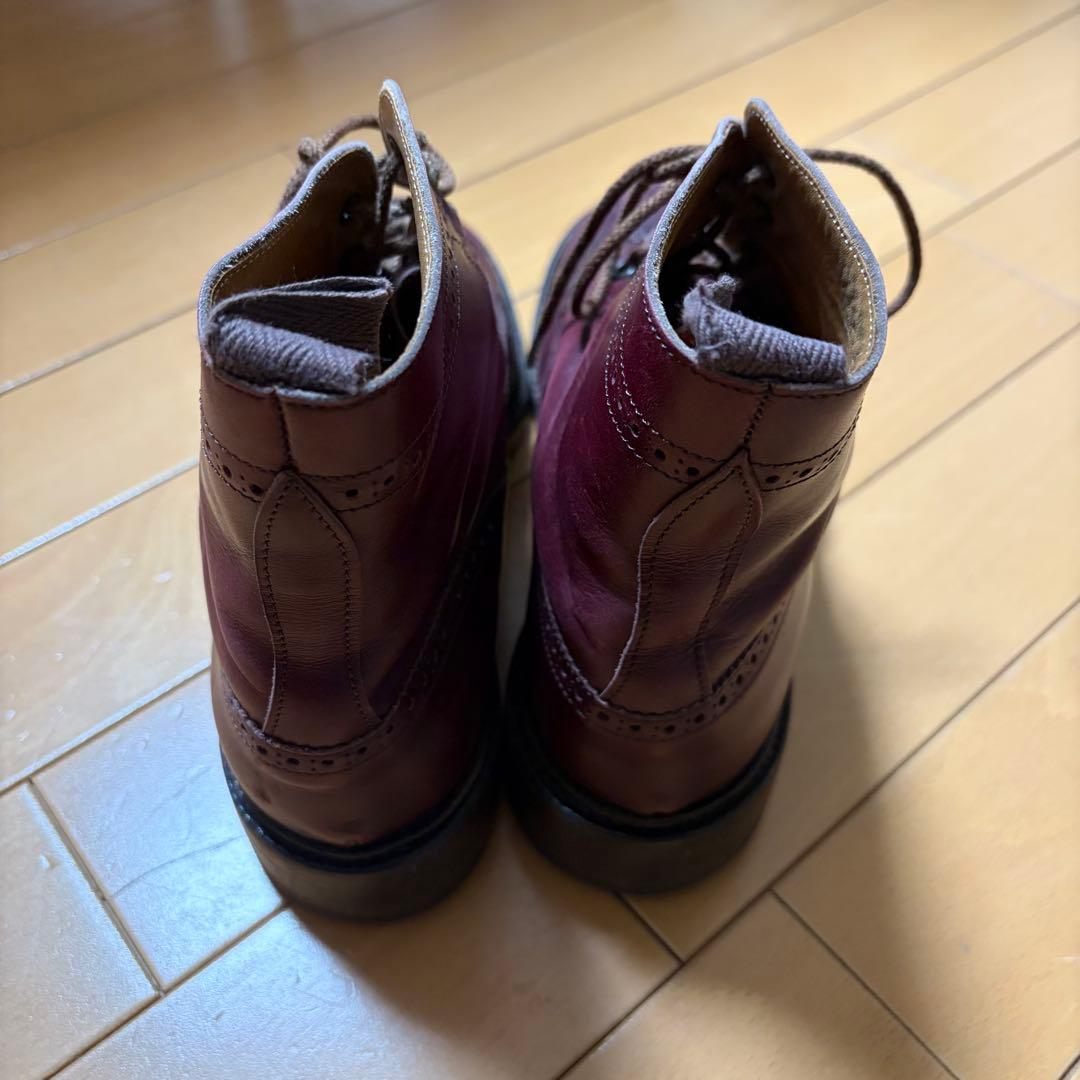 Tricker'sトリッカーズ　バーガンディ ブーツ24cm