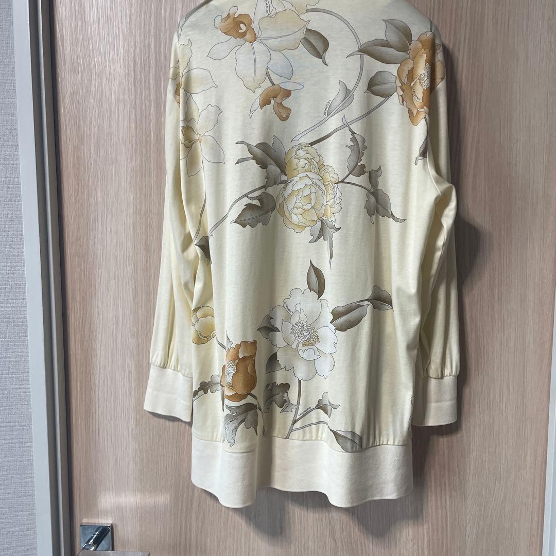 LEONARD 花柄カーディガン 長袖 アイボリー
