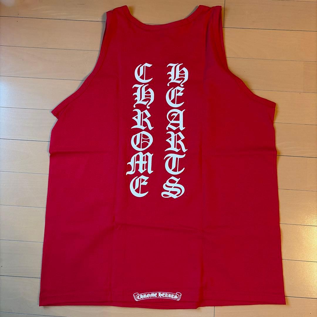 CHROME HEARTSクロムハーツ タンクトップ M レッド