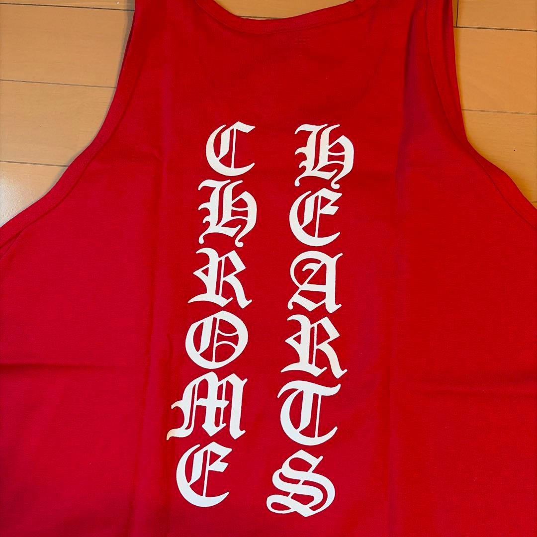 CHROME HEARTSクロムハーツ タンクトップ M レッド