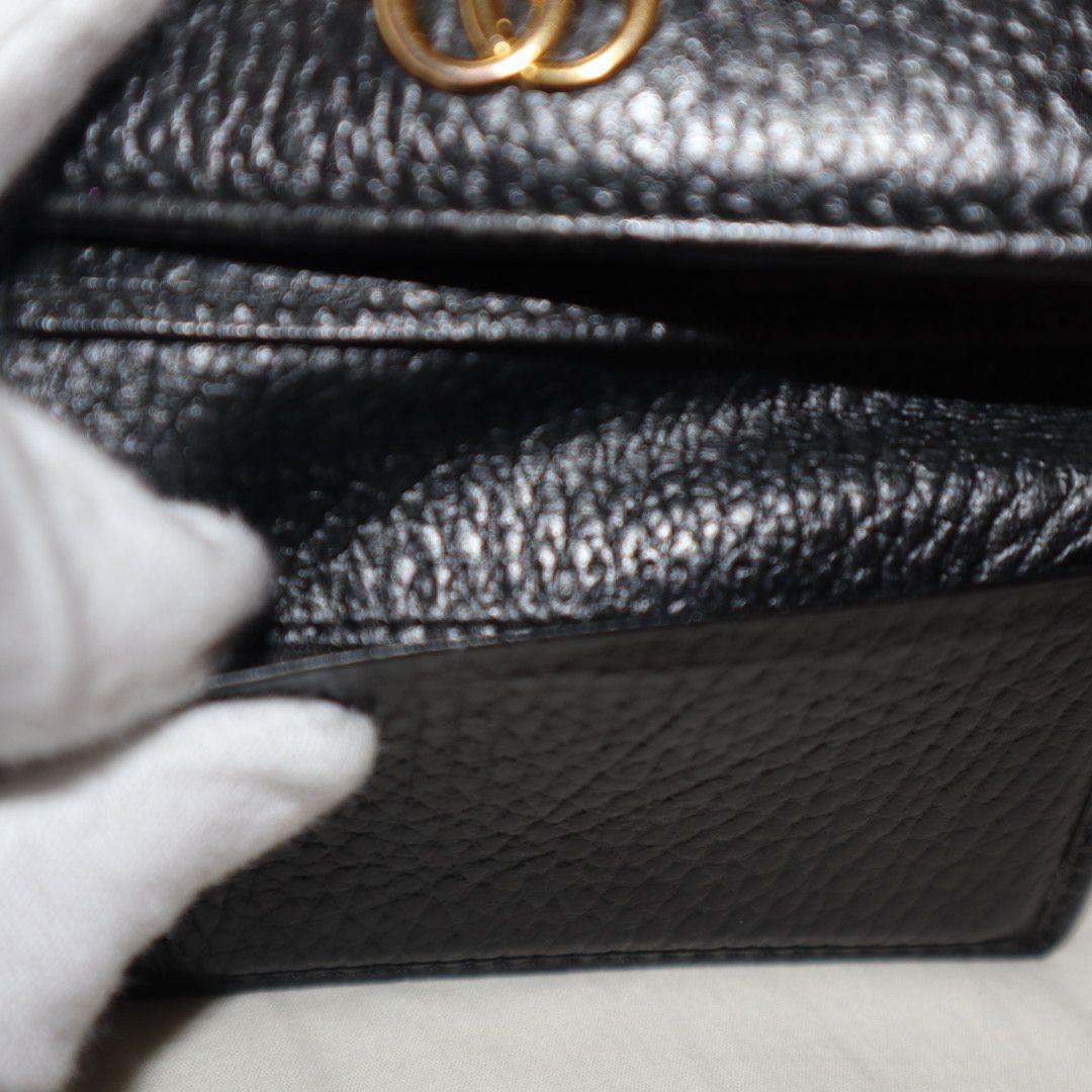 未使用　GUCCI　グッチ　GGマーモント ミディアムウォレット　644407
