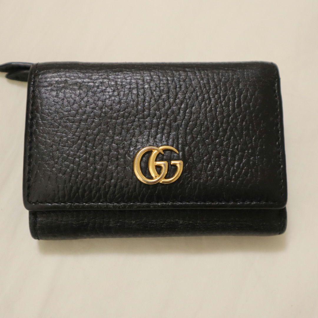 未使用　GUCCI　グッチ　GGマーモント ミディアムウォレット　644407