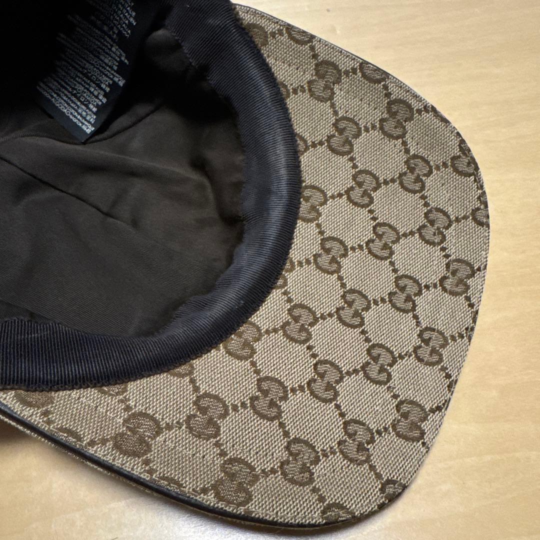 GUCCI キャップ　ベージュ　size M