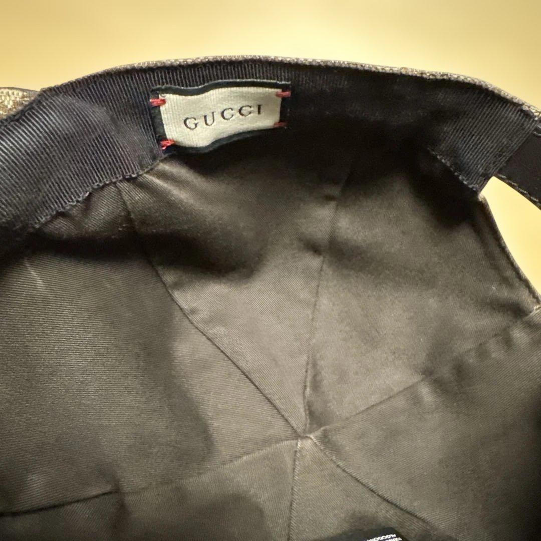 GUCCI キャップ　ベージュ　size M