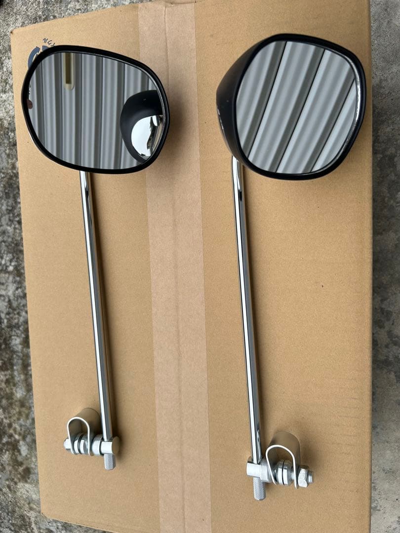 ナポロッキータイプ　クランプミラー　族車　当時風　SS KH GT 2スト