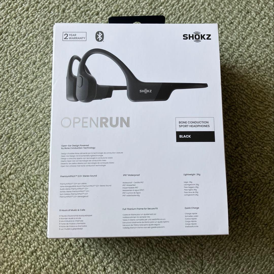 SHOKZ OPENRUN ブラック