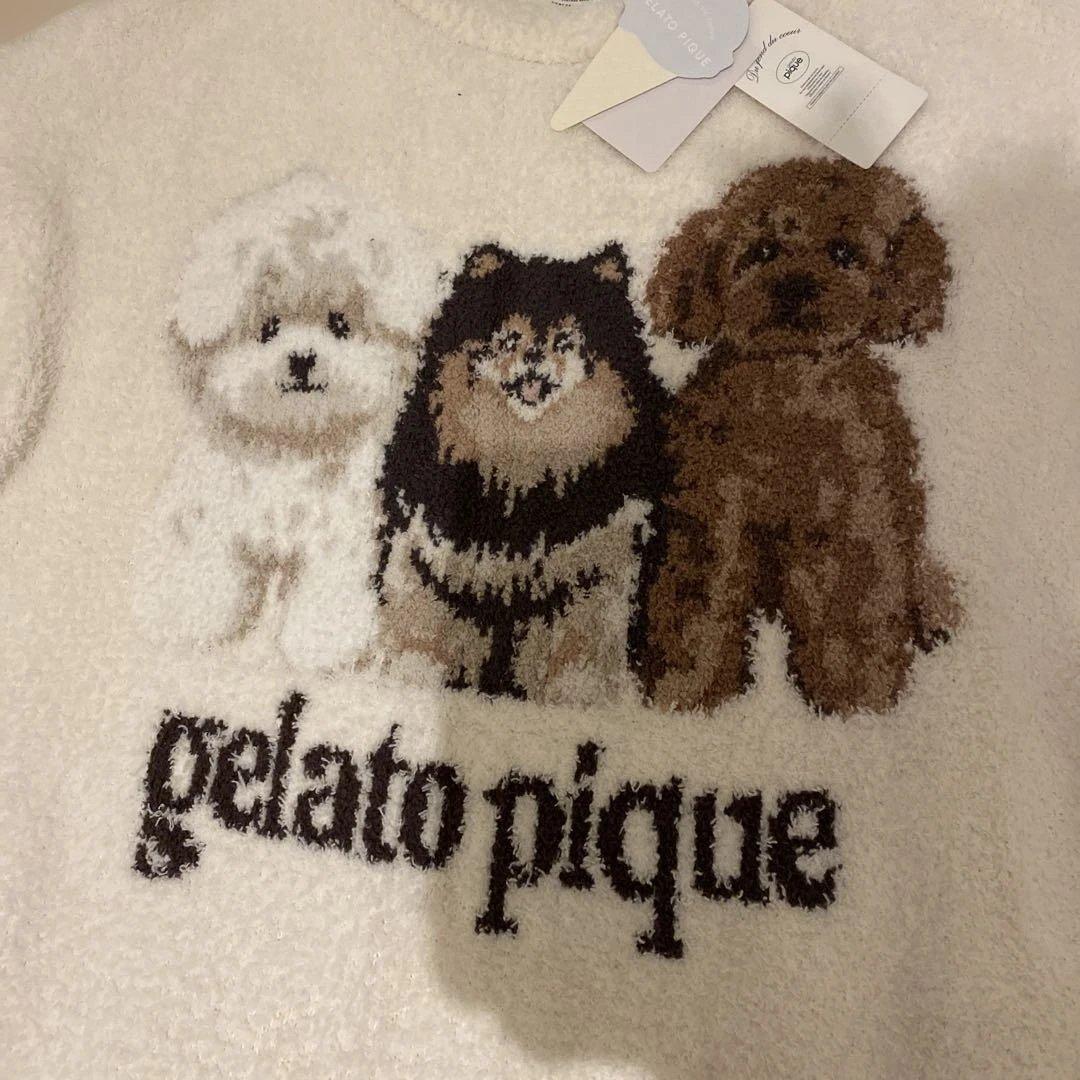 gelato pique犬のモコモコルームウェア　ワンピース