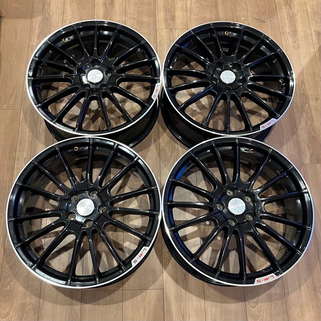 レアマイスター LM‐S 19インチ PCD114.3 4本 ホイール セット