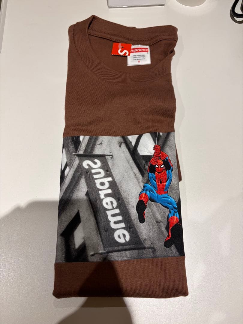 Supreme® Spider-Man Tee ブラウン　Sサイズ