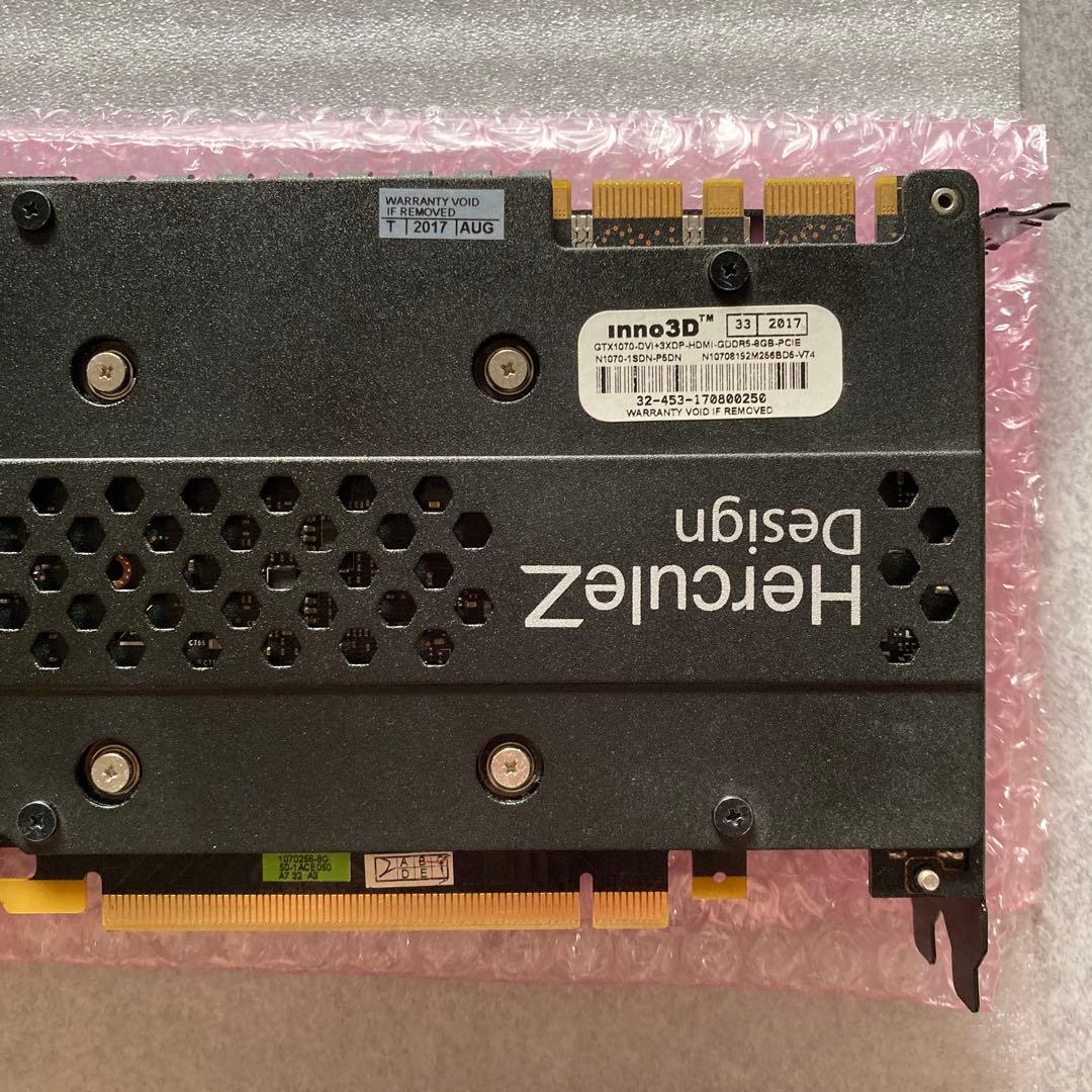 中古 Inno3D GeForce GTX 1070 TWIN X2 8GB