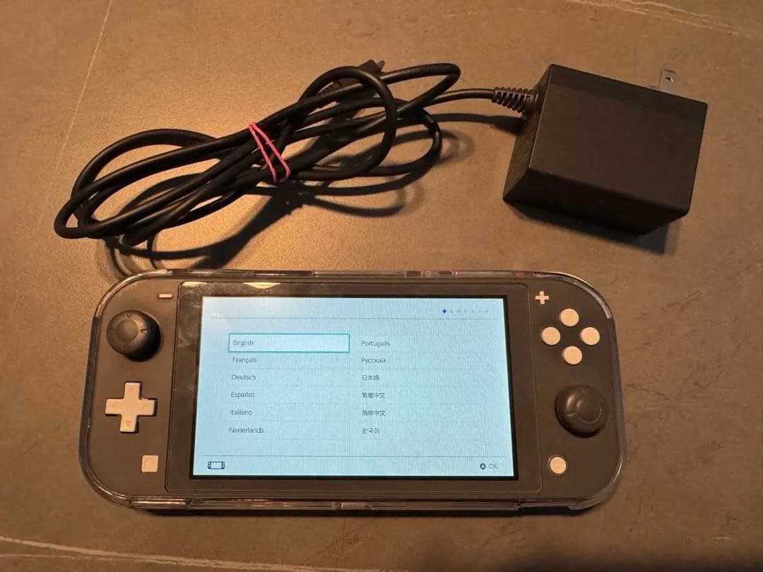 ジャンク　Nintendo Switch Lite グレー 本体 充電器付き