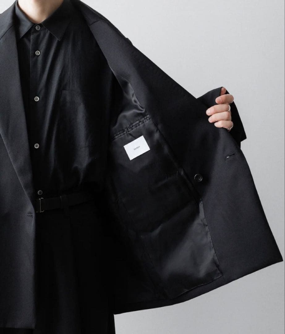 stein シュタイン DEFORMED SHOULDER JACKET 黒 S