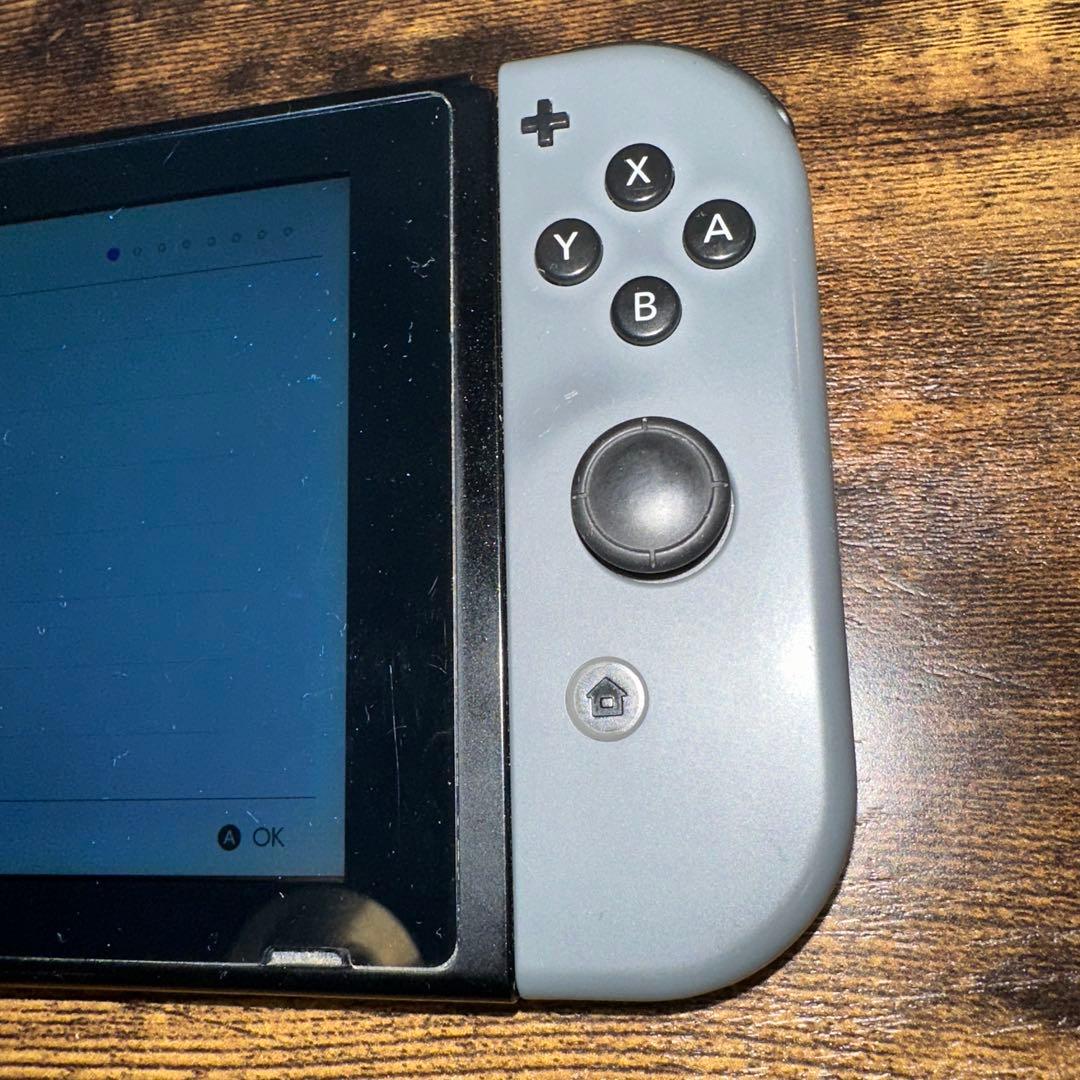 動作品 訳あり Nintendo Switch グレー 本体 + 付属品
