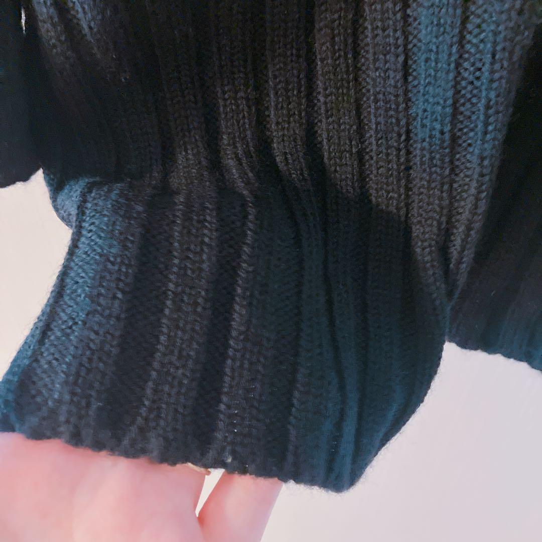 alice auaa ベルトデザインニットコート