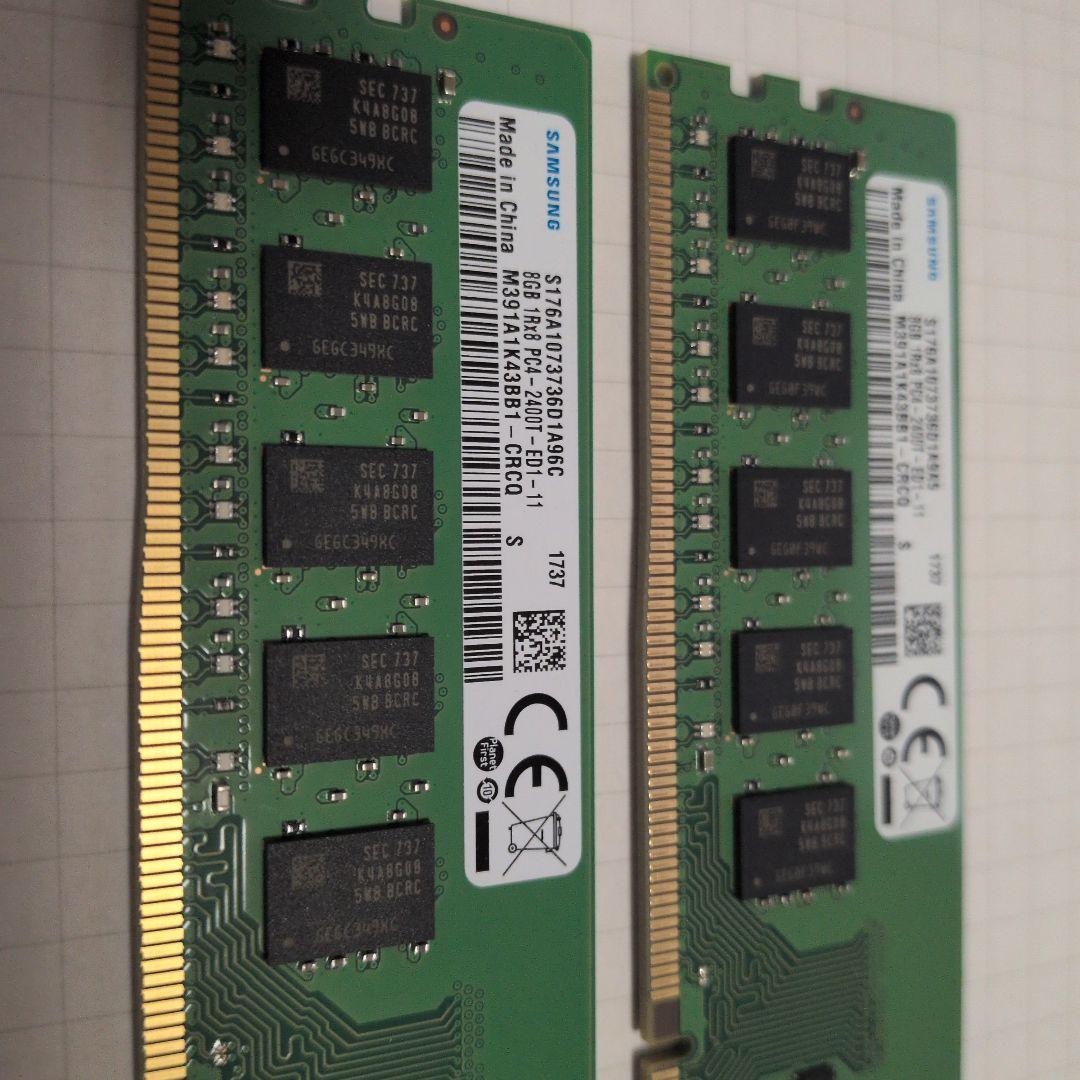 メ*8様 Samsung 8GB DDR4 メモリ M391A1K43BB1-C