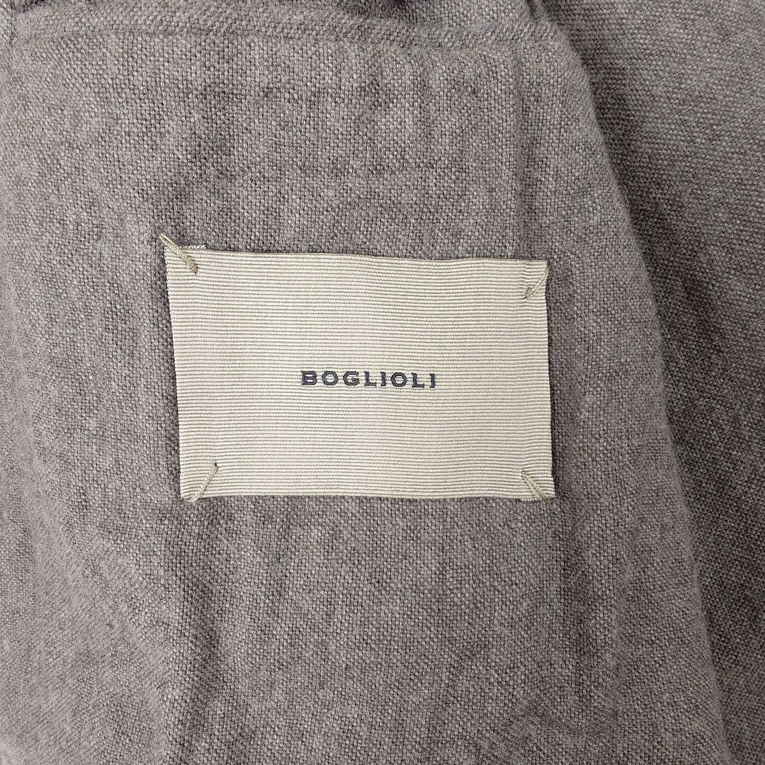 【美品】BOGLIOLI DOVER シワ加工 リネンウール アンコンジャケット