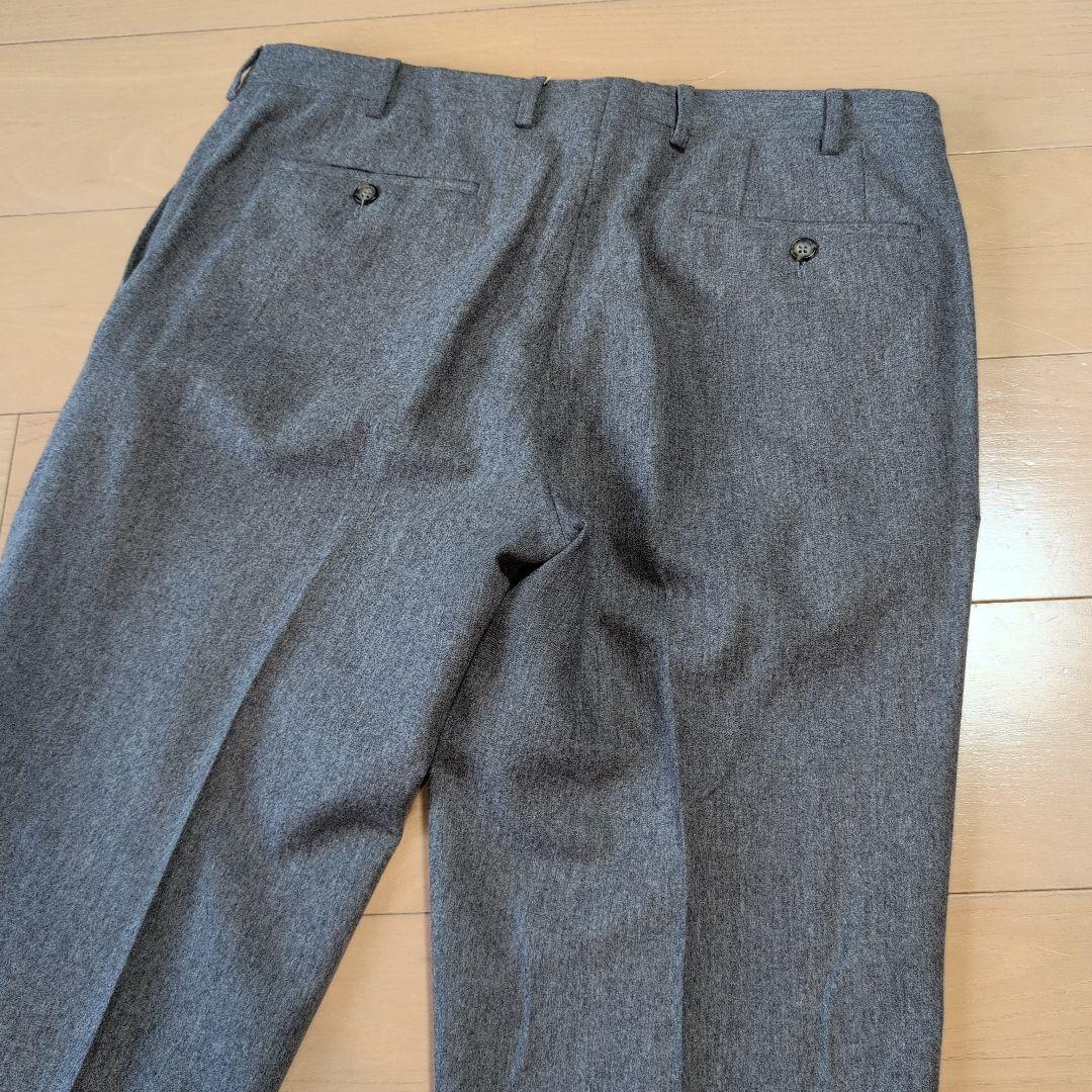 ジュゾ様 Mens セットアップスーツ 上下 ネイビージャケット グレーパンツ