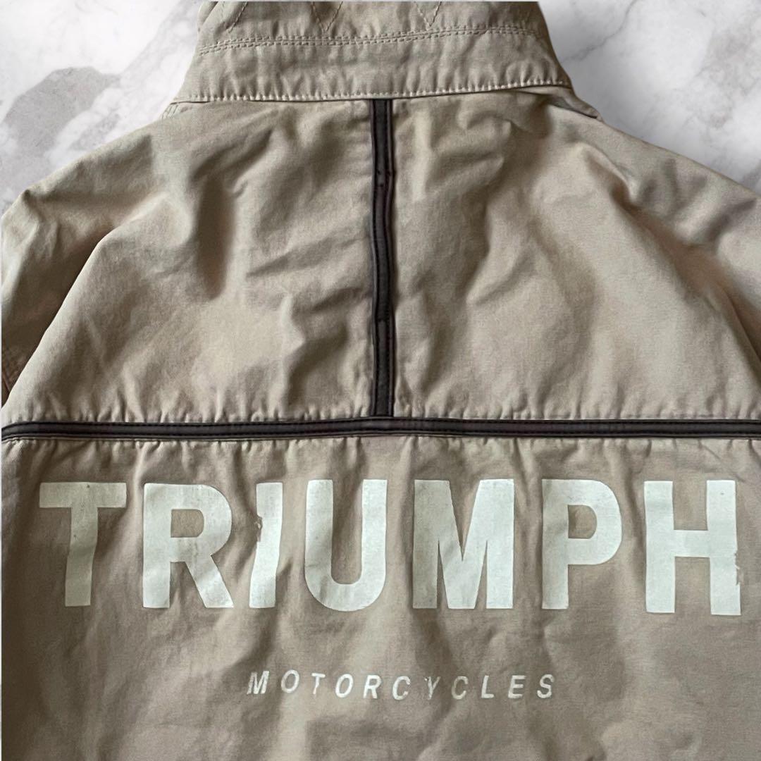 USA古着PaulSmith×Triumphキャンバスジャケット地希少カーキXL