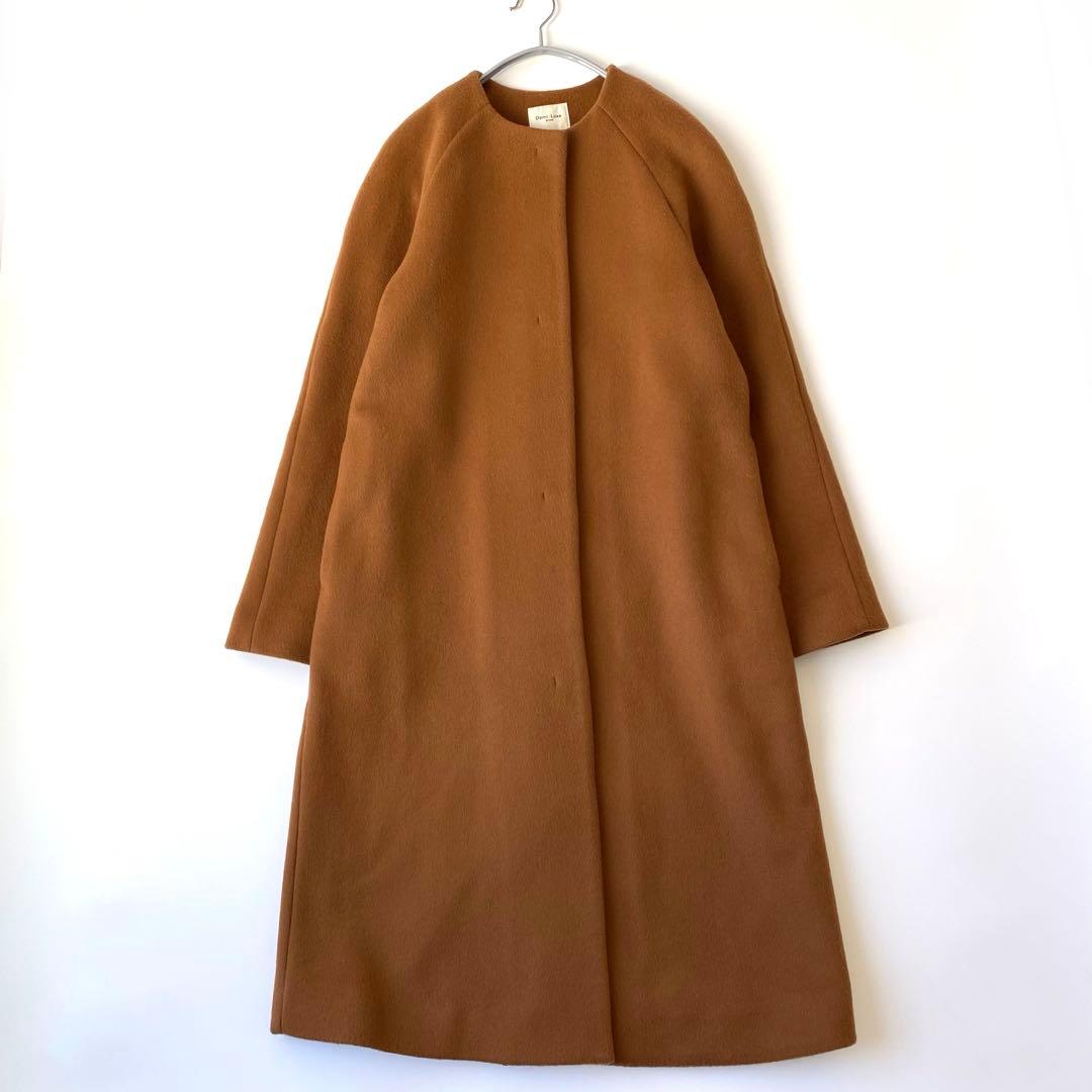 デミルクスビームス✨4,6万円 ノーカラーコート ブラウン系