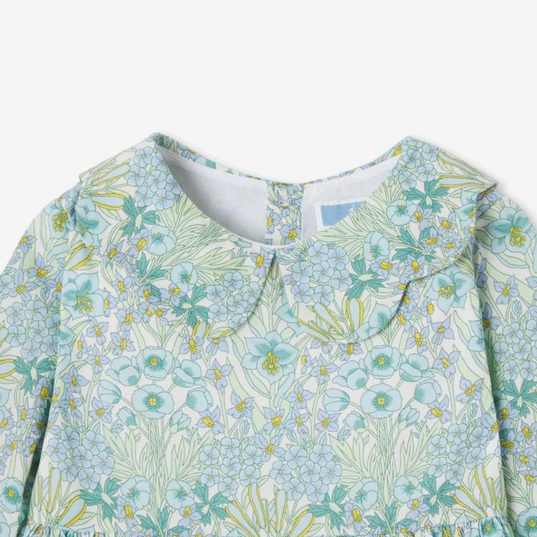 【美品】Jacadi ジャカディ 花柄 ワンピース リバティ 36M 綿100