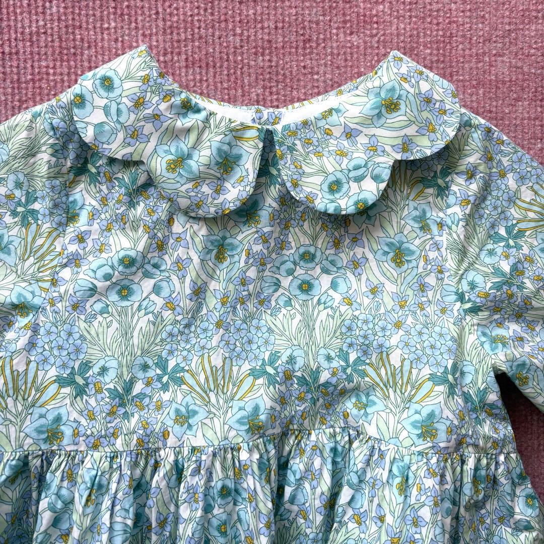 【美品】Jacadi ジャカディ 花柄 ワンピース リバティ 36M 綿100