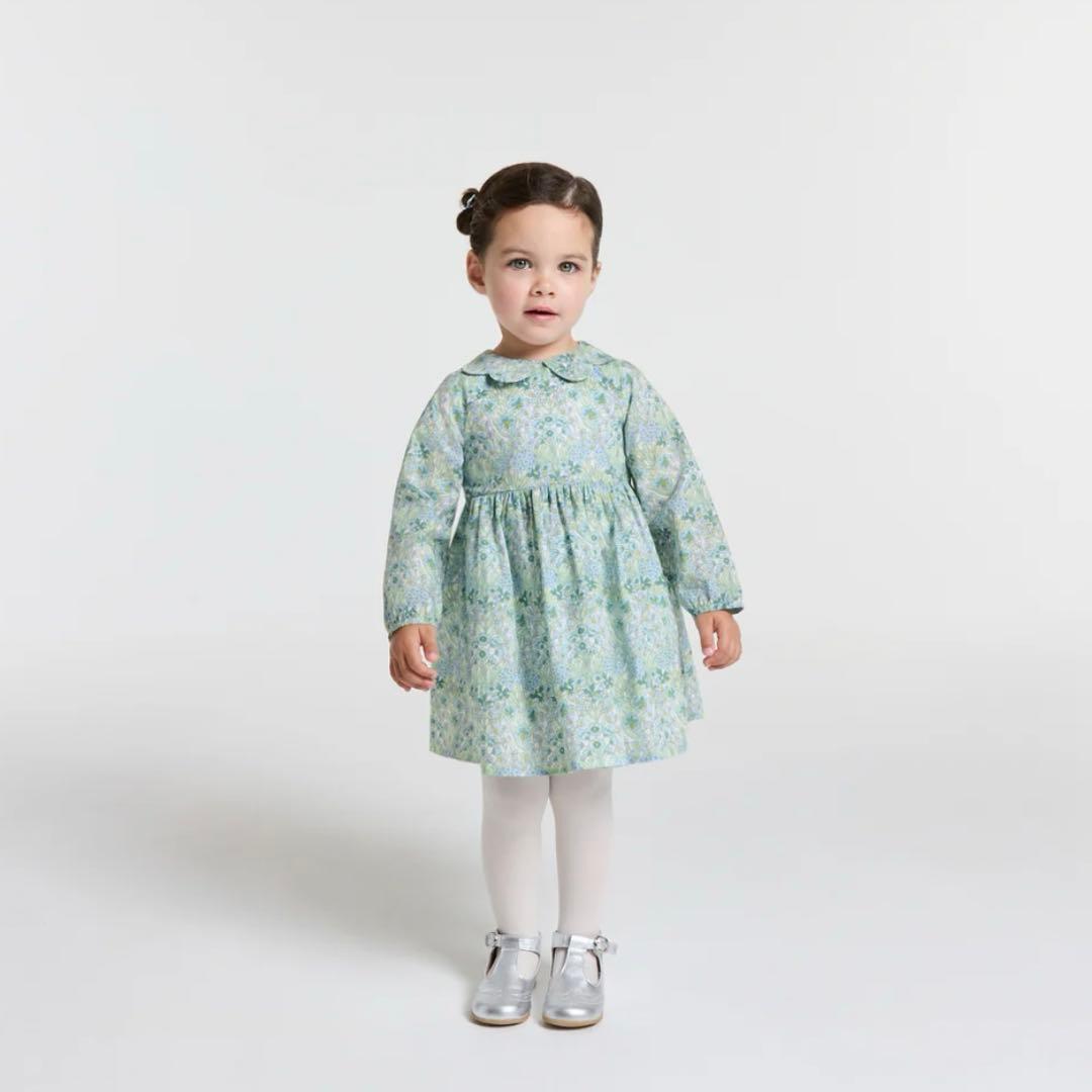 【美品】Jacadi ジャカディ 花柄 ワンピース リバティ 36M 綿100